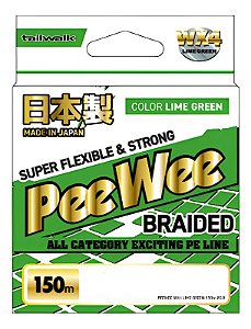 Linha Tailwalk TW PeeWee WX4 Verde Limão 150m