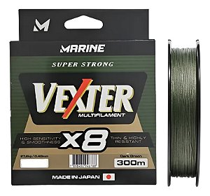 Linha Marine Sports Vexter X8 Verde | 0,44mm | 80lb | 300m