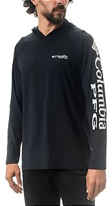 Camiseta Columbia Aurora Manga Longa PFG Terminal Tackle Com Capuz