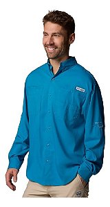 Camisa Columbia Masculina PFG Tamiami II Manga Longa