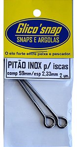 Pitão Inox Para Iscas Glico