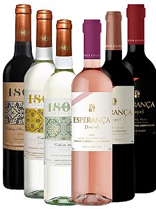 Kit 03 vinhos 1808 e  03 vinhos Esperança  Portugueses