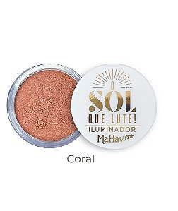 Iluminador Solto O Sol Que Lute Mahav - Cor Coral