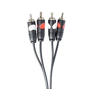 CABO DUPLO RCA X RCA 2 METROS 2M SA2X CA2 SANTO ANGELO