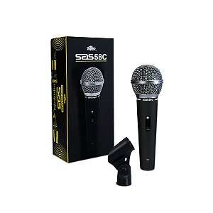 MICROFONE BASTAO C CACHIMBO PADRÃO CARDIOIDE ON/OF SAS 58C