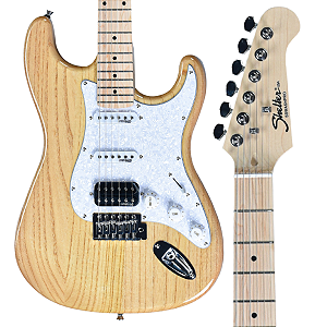 GUITARRA STRATOCASTER ASH HSS NATURAL PRO SHELTER
