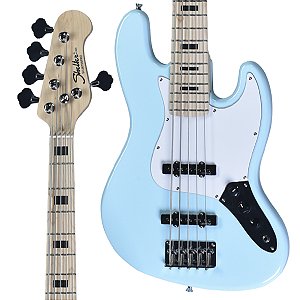 BAIXO SHELTER JAZZ BASS CAPTADOR JB 5 CORDAS AZUL SHJB75 PRO