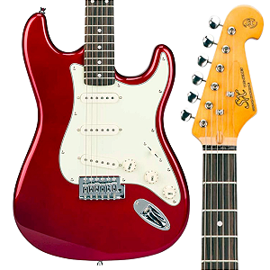 GUITARRA STRATO C/ BAG VINTAGE PLUS VERMELHA SST 62 CAR SX