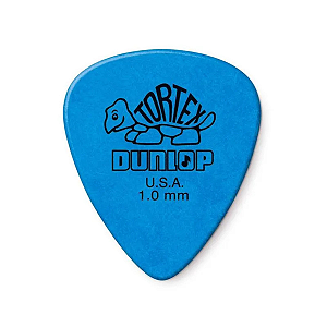 KIT 6 PALHETAS TORTEX 1MM GUITARRA AZUL AMERICANA 418R10 DUNLOP