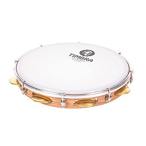 PANDEIRO PROFISSIONAL 11 POL FORMICA FREIJO PRAT 2 C/ARO NIQUELADO PELE LEITOSA C/CAPA TIMBRA