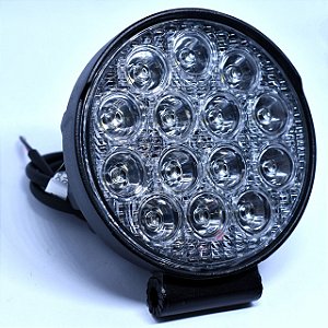 Farol de milha Hella Valuefit 5RD Led 2.0 Longo alcance redondo
