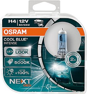 Par De Lâmpadas Osram H4 5000k 12v 60/55w Cool Blue 64193cbn