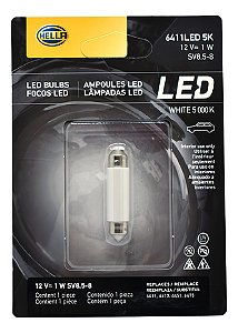 Lâmpada Led Torpedo 41mm 6411 12v 5000k - Hella