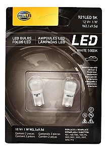 Par Lâmpada Led Pingo Hella Esmagada W5w T10 5000k 2pc 12v