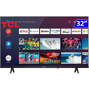 TV 32 POLEGADAS TCL SMART WIFI HD COMANDO DE VOZ