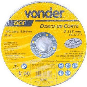 DISCO CORTE 115,0X1,0X22,23 DCI INOX/MET