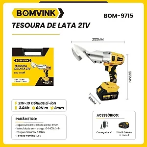 TESOURA ELETRICA DE CORTAR FERRO BOM-9715