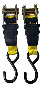 Kit 2 Cintas Fixação Carga Catraca 700kg 4,5 Metros BOM-7431