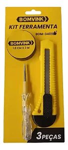CJ 3 FERRAMENTAS, FITA ISOLANTE,BOM-3401