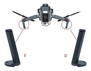 DJI Par de Trem de Pouso do Mavic Pro - FD10074CS