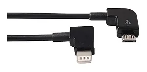 Cabo OTG Micro Usb (V8) / Lightning de 30cm - FD10096CS