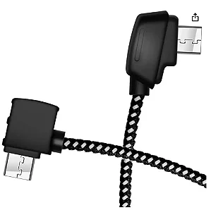 Cabo OTG Micro-AB / V8 de 23cm (Nylon trançado) - FD10039CS