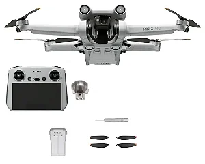 Drone DJI Mini 3 Pro Com 1 bateria BR (sem tela) (usado)- FD016CS