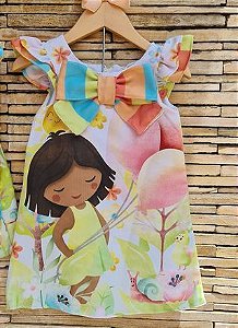 VESTIDO INFANTIL MENINA DE LAÇO - CAPILÉ
