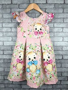 VESTIDO INFANTIL MENINA URSO - CAPILÉ