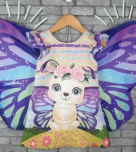 VESTIDO INFANTIL MENINA BORBOLETA - CAPILÉ