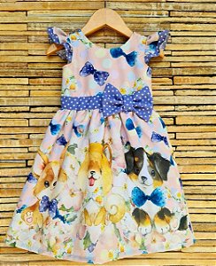 VESTIDO INFANTIL CACHORRO DE LAÇO - CAPILÉ