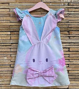 VESTIDO INFANTIL COELHO COM ORELHA - CAPILÉ