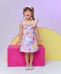 VESTIDO UNICÓRNIO DE CALDA, A CALDA É FLEXIVEL E REMOVÍVEL