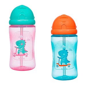 Garrafinha Transição Canudo em Silicone Antivazamento Buba