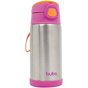 Copo Térmico Parede Dupla Com Canudo Buba - 11384