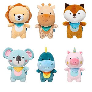 Pelúcias Antialérgica Turminha Soft Leve E Macia Bebê Buba