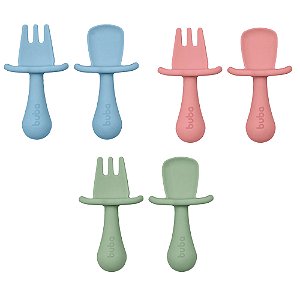Kit Talheres em Silicone Buba
