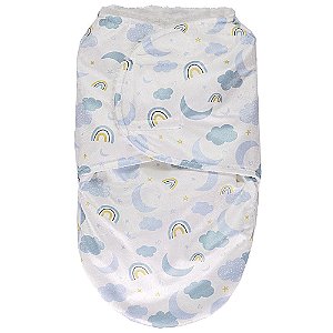 Saco De Dormir Super Soft Estampado Azul Buba