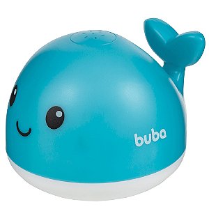 Baleia Esguicha Água Brinquedo De Banho Com Luz Bebê Buba