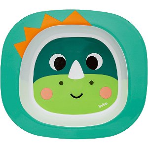 Pratinho Bowl Infantil Estampado Verde Dino Buba