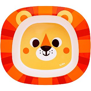 Pratinho Bowl Infantil Estampado Amarelo Leão Buba