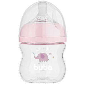Mamadeira Easy Flow Elefante Rosa 120ml Buba