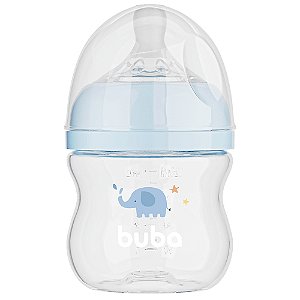 Mamadeira Easy Flow Elefante Azul 120ml Buba