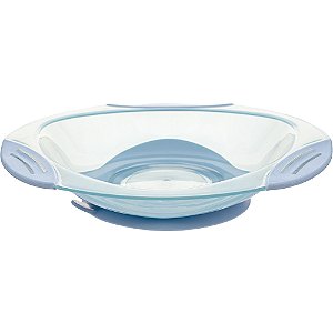 Pratinho Com Ventosa Infantil Azul Buba