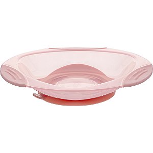 Pratinho Com Ventosa Infantil Rosa Buba