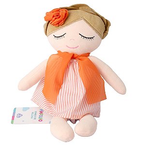Boneca De Pelúcia 30cm Laranja Pimpolho