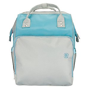 Mochila de Maternidade Bolsa Impermeável Azul/Cinza Pimpolho