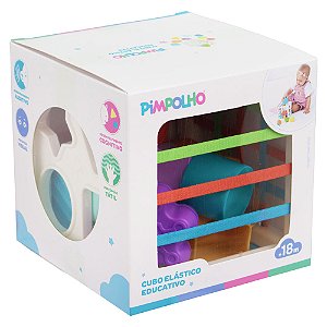 Cubo Elástico Com Peças De Encaixar Educativo Pimpolho