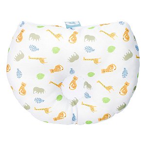 Travesseiro Anatômico Para Bebê Branco/Savana Pimpolho