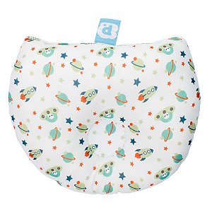 Travesseiro Anatômico Para Bebê Branco/Espacial Pimpolho